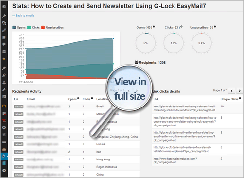 Get full email tracking stats in WPNewsman PRO